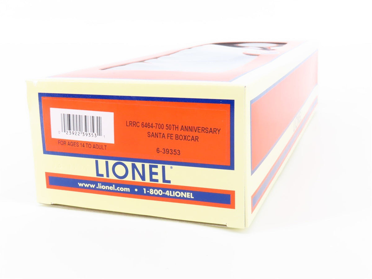 O Gauge 3-Rail Lionel 6-39353 LRRC ATSF Santa Fe 50 Years Box Car #6464-700