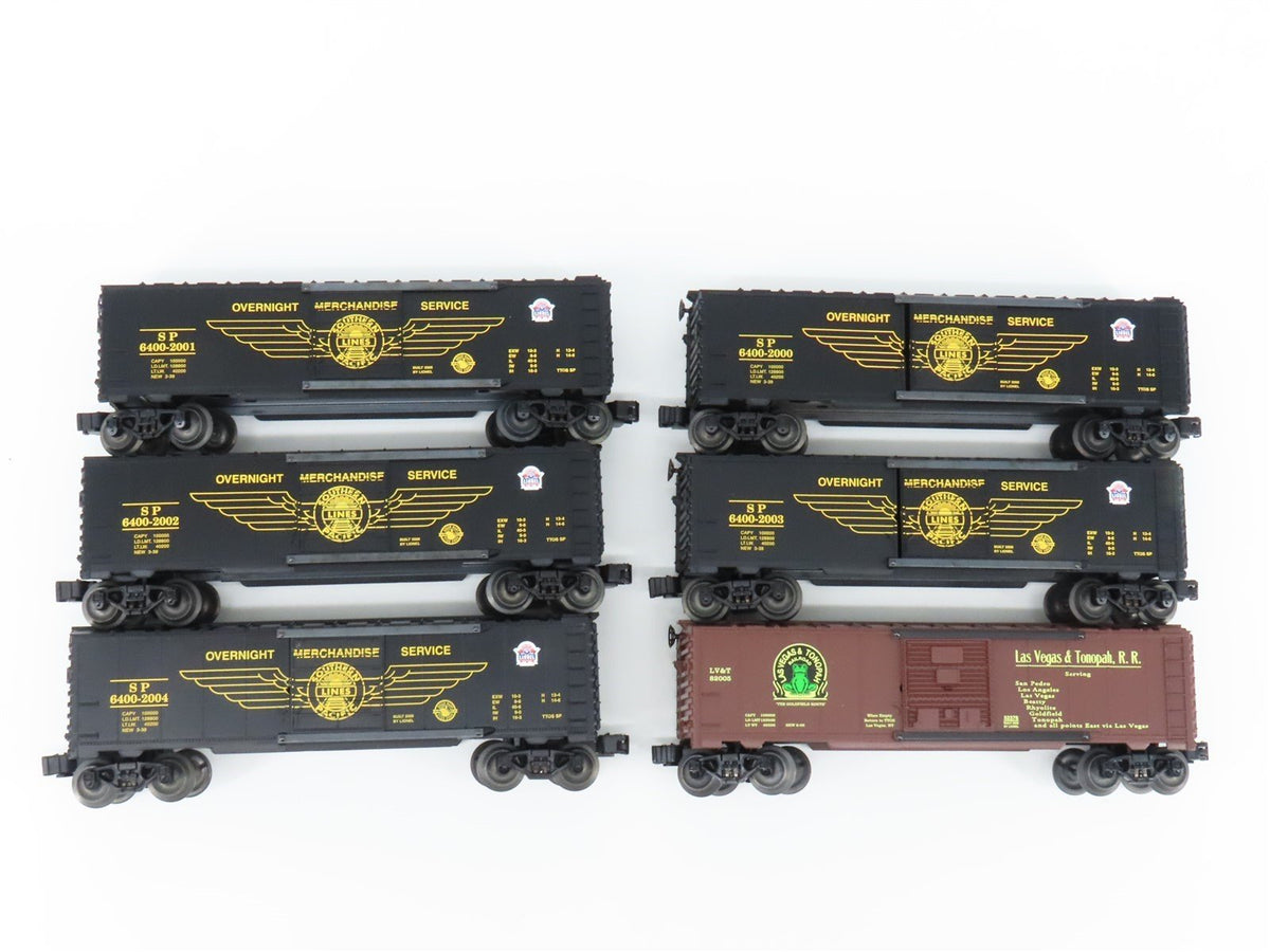O Gauge 3-Rail Lionel 6-52205 TTOS SP Box Car Set of 5 + Extra LV&amp;T Car