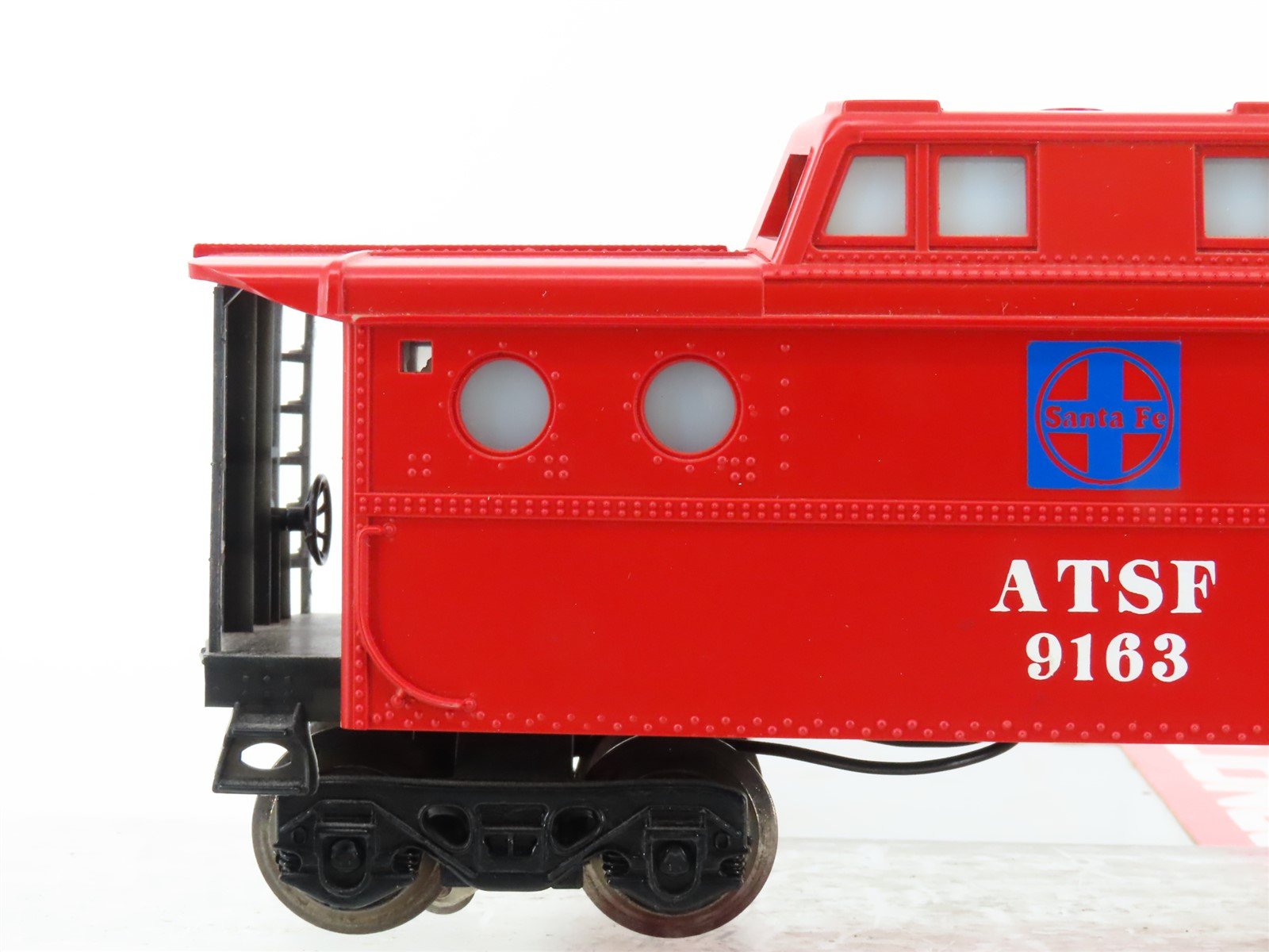 O Gauge 3-Rail Lionel 6-9163 ATSF Santa Fe Lighted Caboose #9163