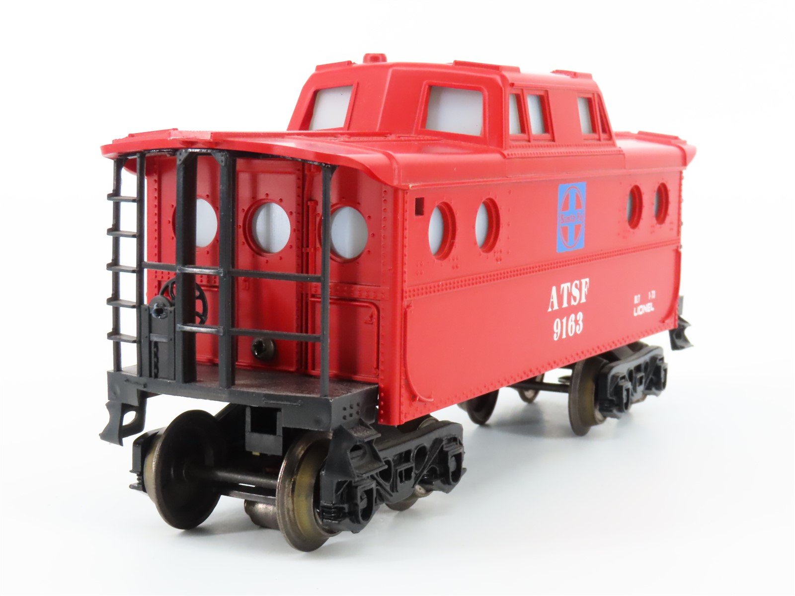 O Gauge 3-Rail Lionel 6-9163 ATSF Santa Fe Lighted Caboose #9163