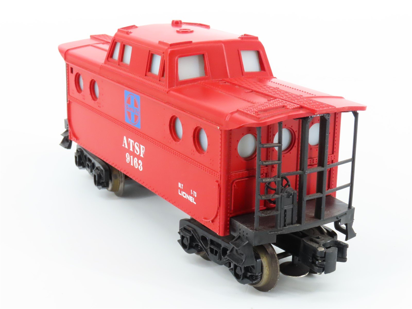 O Gauge 3-Rail Lionel 6-9163 ATSF Santa Fe Lighted Caboose #9163