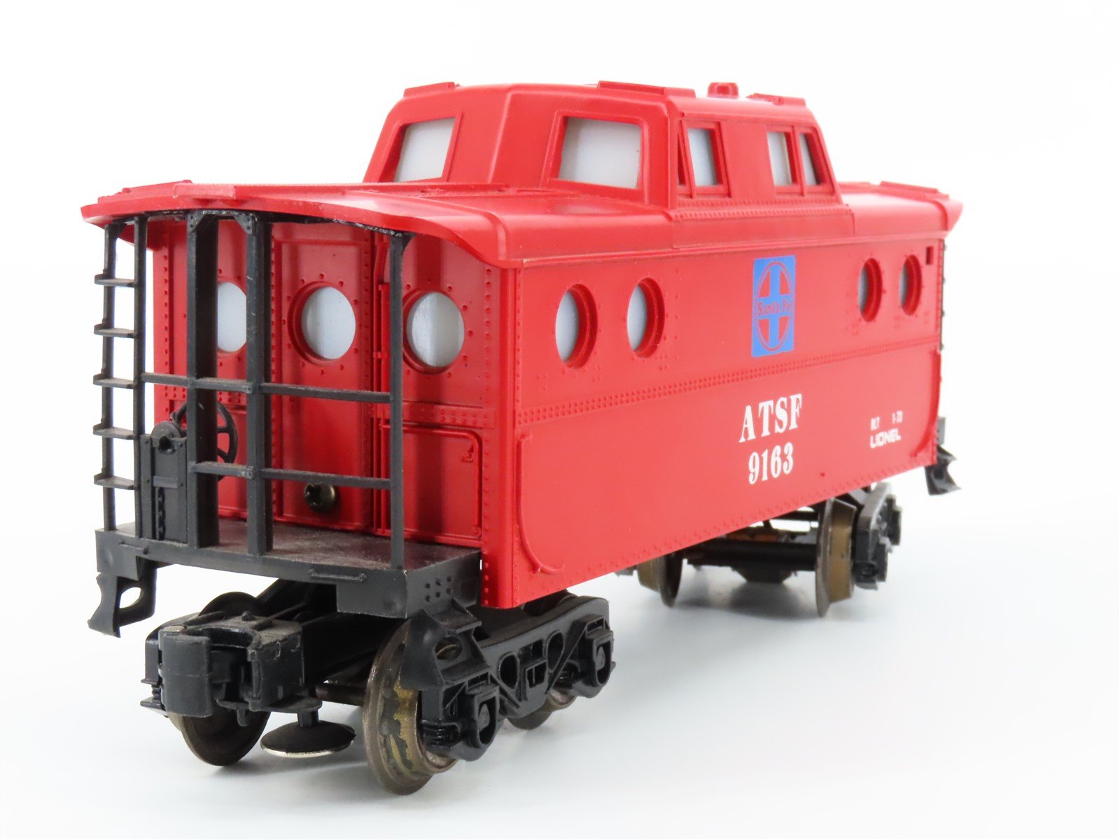 O Gauge 3-Rail Lionel 6-9163 ATSF Santa Fe Lighted Caboose #9163