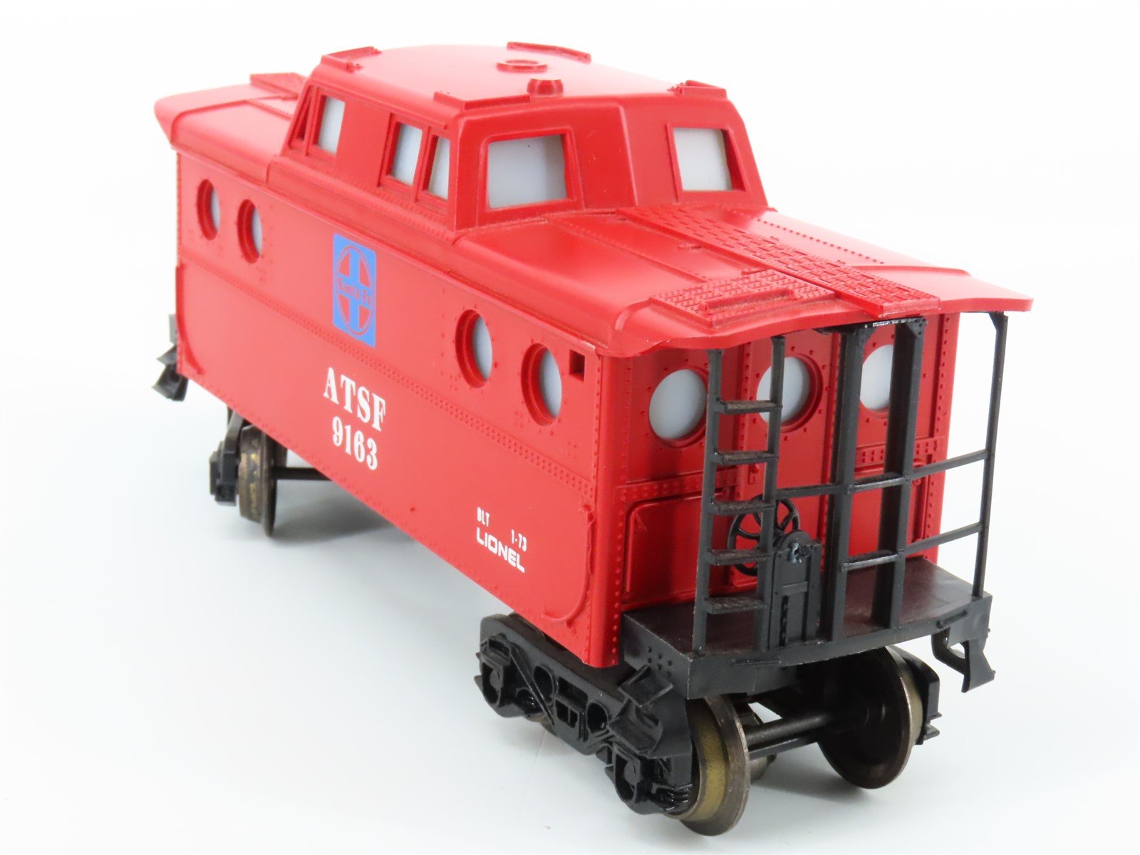 O Gauge 3-Rail Lionel 6-9163 ATSF Santa Fe Lighted Caboose #9163