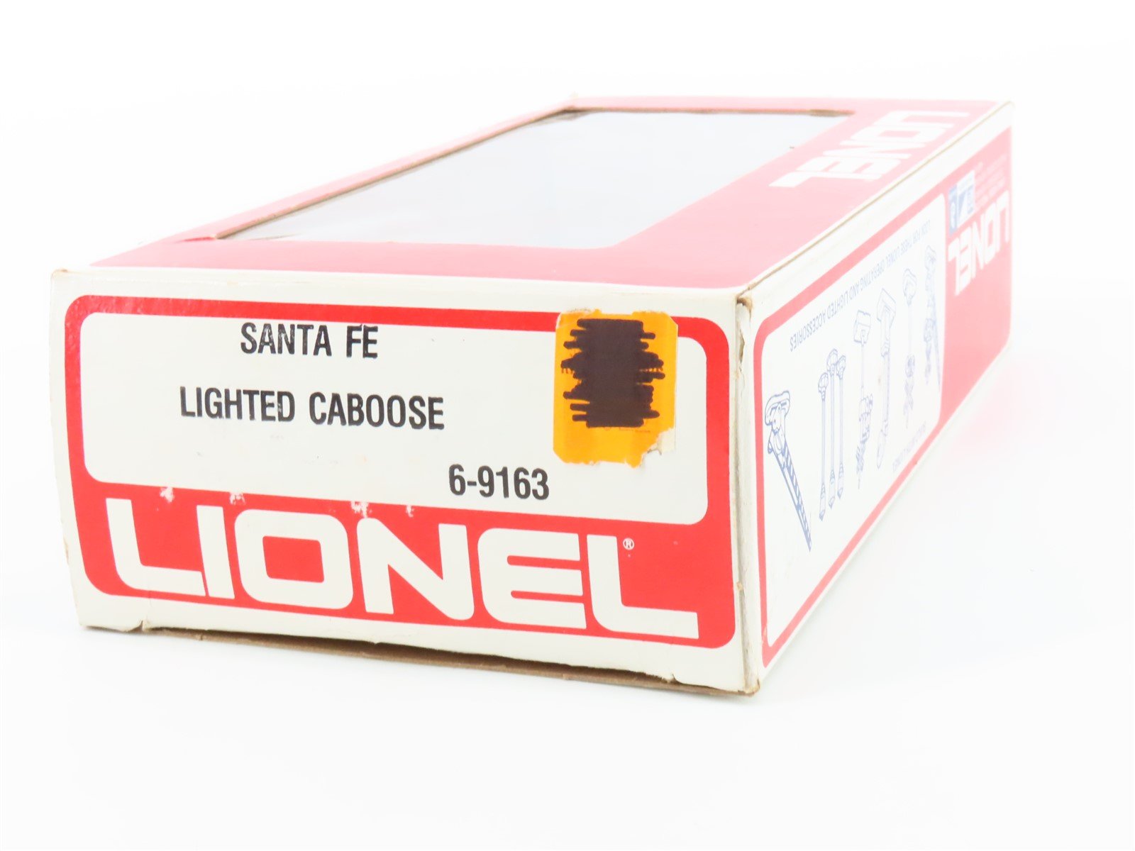 O Gauge 3-Rail Lionel 6-9163 ATSF Santa Fe Lighted Caboose #9163