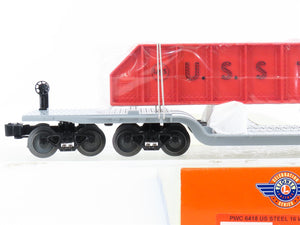 O Gauge 3-Rail Lionel 6-39424 PWC 16-Wheel Flat Car w/ US Steel Girders