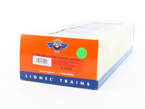 O Gauge 3-Rail Lionel 6-39424 PWC 16-Wheel Flat Car w/ US Steel Girders