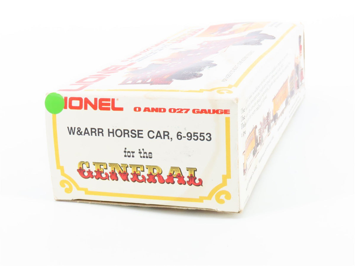 O Gauge 3-Rail Lionel 6-9553 W&amp;ARR Western &amp; Atlantic Horse Car #9553