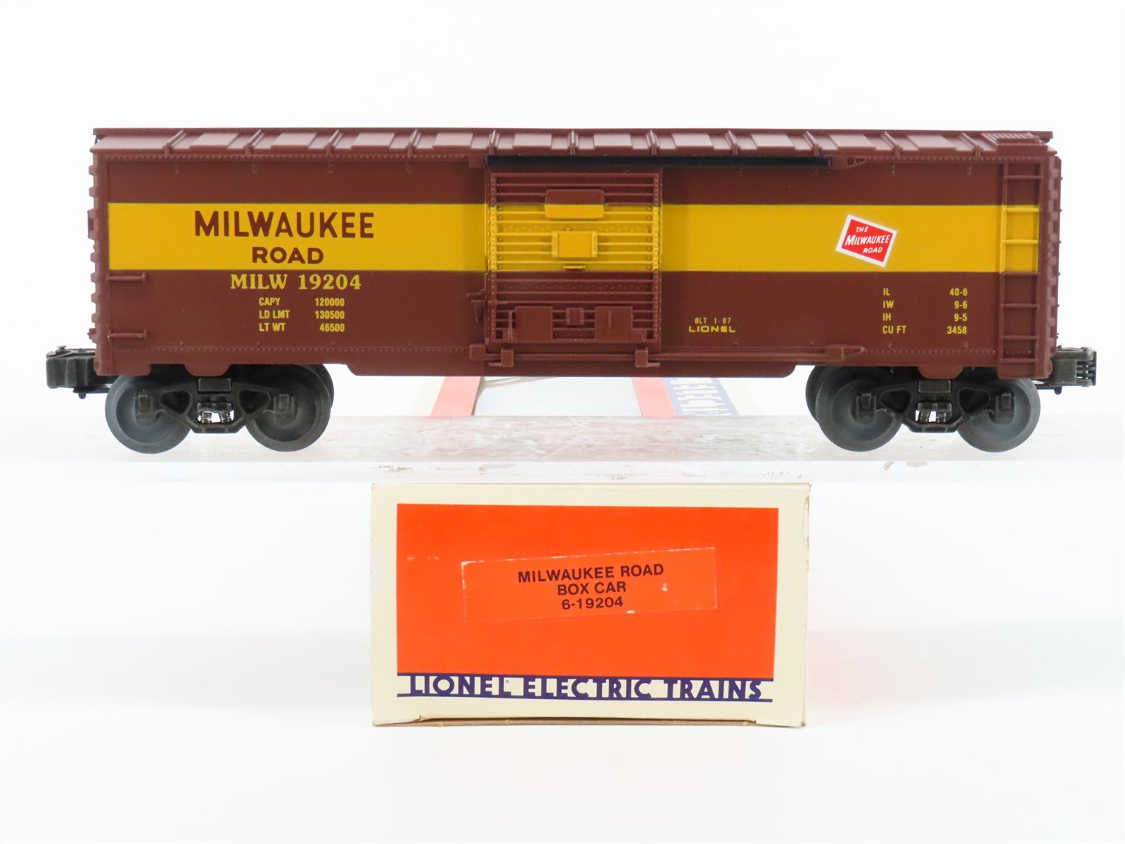 O Gauge 3-Rail Lionel 6-19204 MILW Milwaukee Road Single Door Box Car #19204