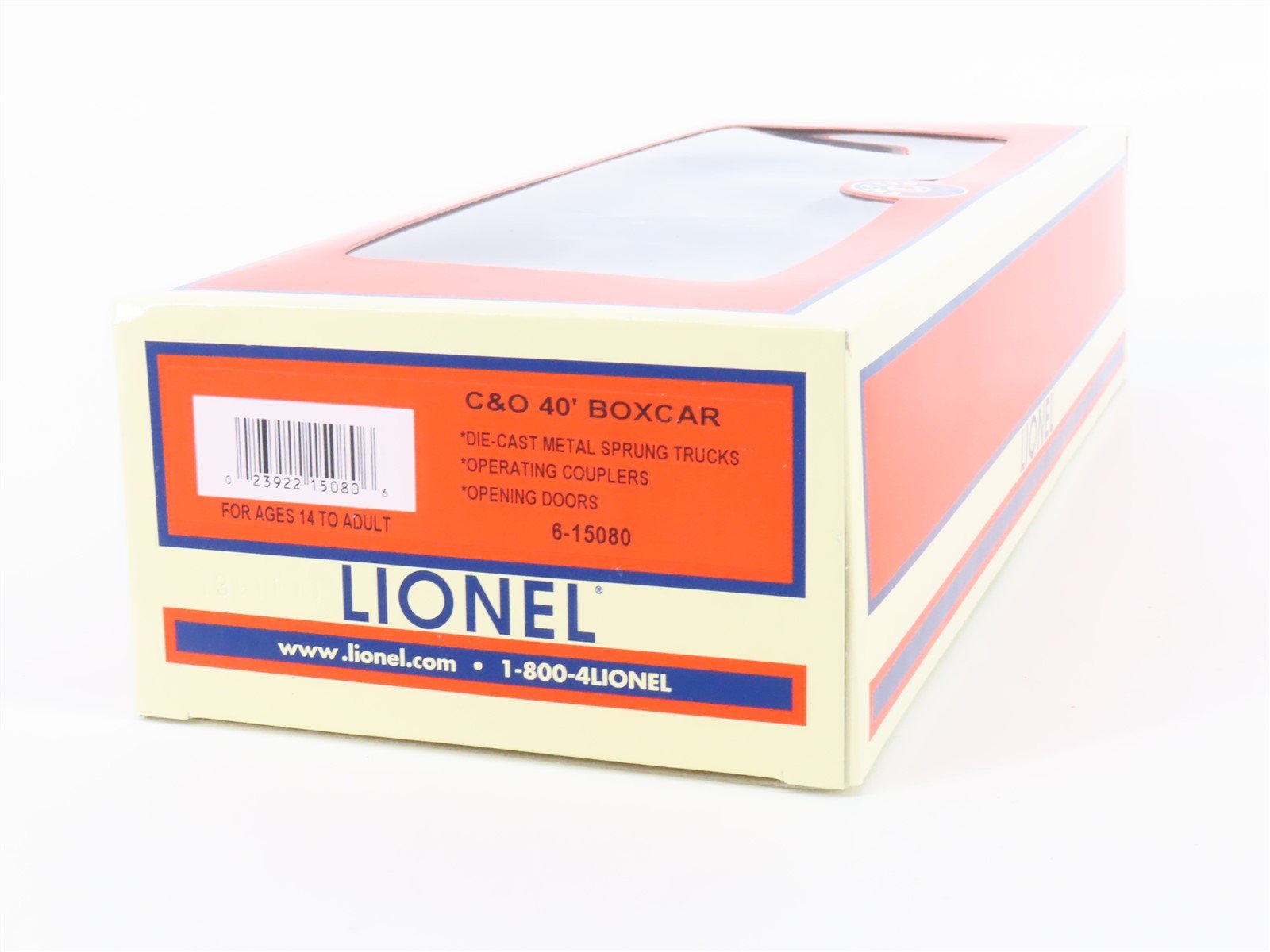 O Gauge 3-Rail Lionel 6-15080 C&O Chesapeake & Ohio 40' Box Car #15080