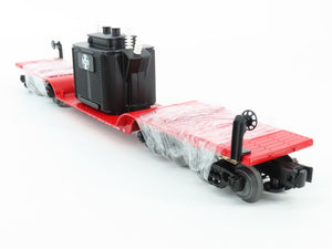 O Gauge 3-Rail Lionel 6-29656 ATSF 16-Wheel Flat Car #90096 w/ Transformer