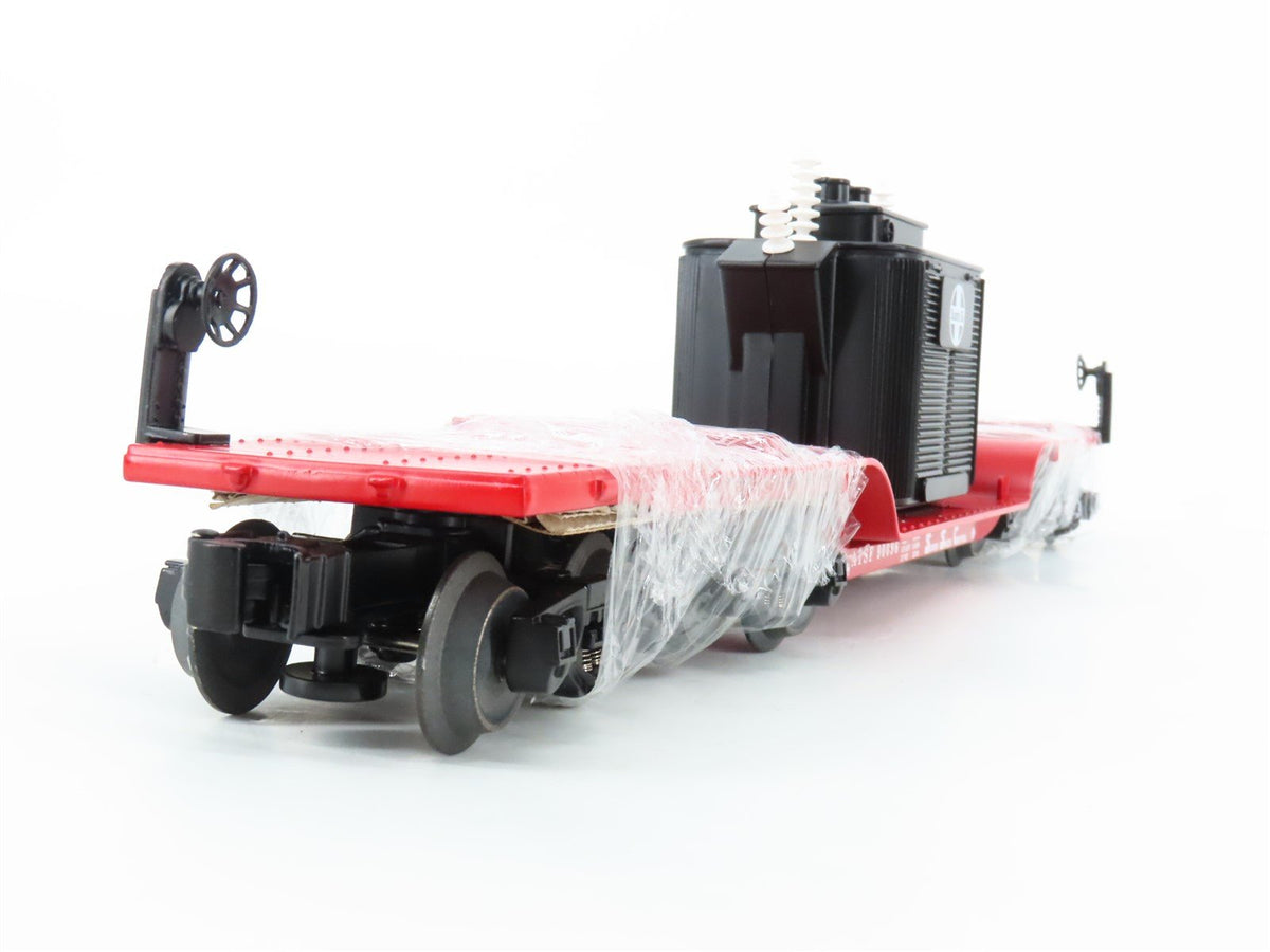 O Gauge 3-Rail Lionel 6-29656 ATSF 16-Wheel Flat Car #90096 w/ Transformer