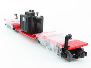 O Gauge 3-Rail Lionel 6-29656 ATSF 16-Wheel Flat Car #90096 w/ Transformer