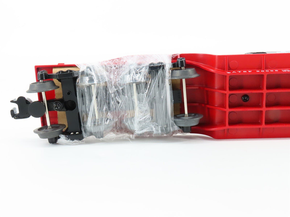 O Gauge 3-Rail Lionel 6-29656 ATSF 16-Wheel Flat Car #90096 w/ Transformer