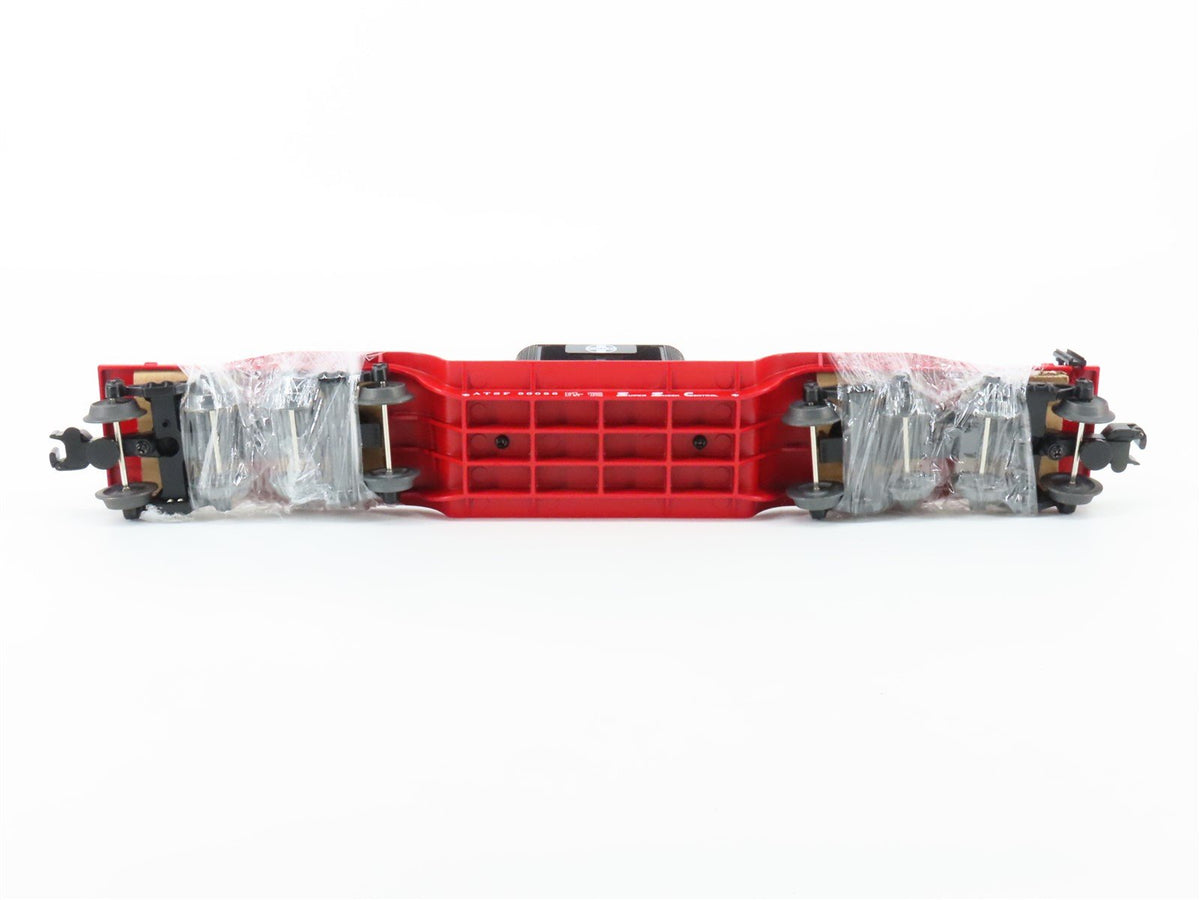 O Gauge 3-Rail Lionel 6-29656 ATSF 16-Wheel Flat Car #90096 w/ Transformer
