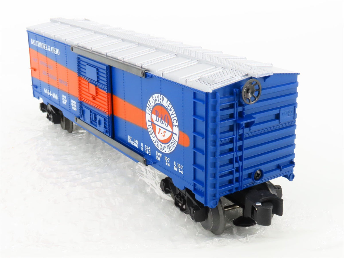 O Gauge 3-Rail Lionel 6-19294 B&amp;O Baltimore &amp; Ohio Timesaver Box Car #6464-400