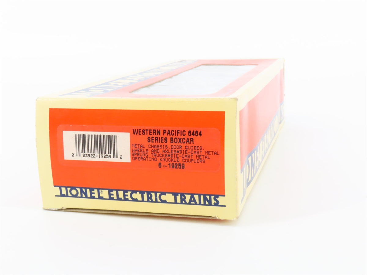 O Gauge 3-Rail Lionel 6-19259 WP Western Pacific Feather Box Car #6464100