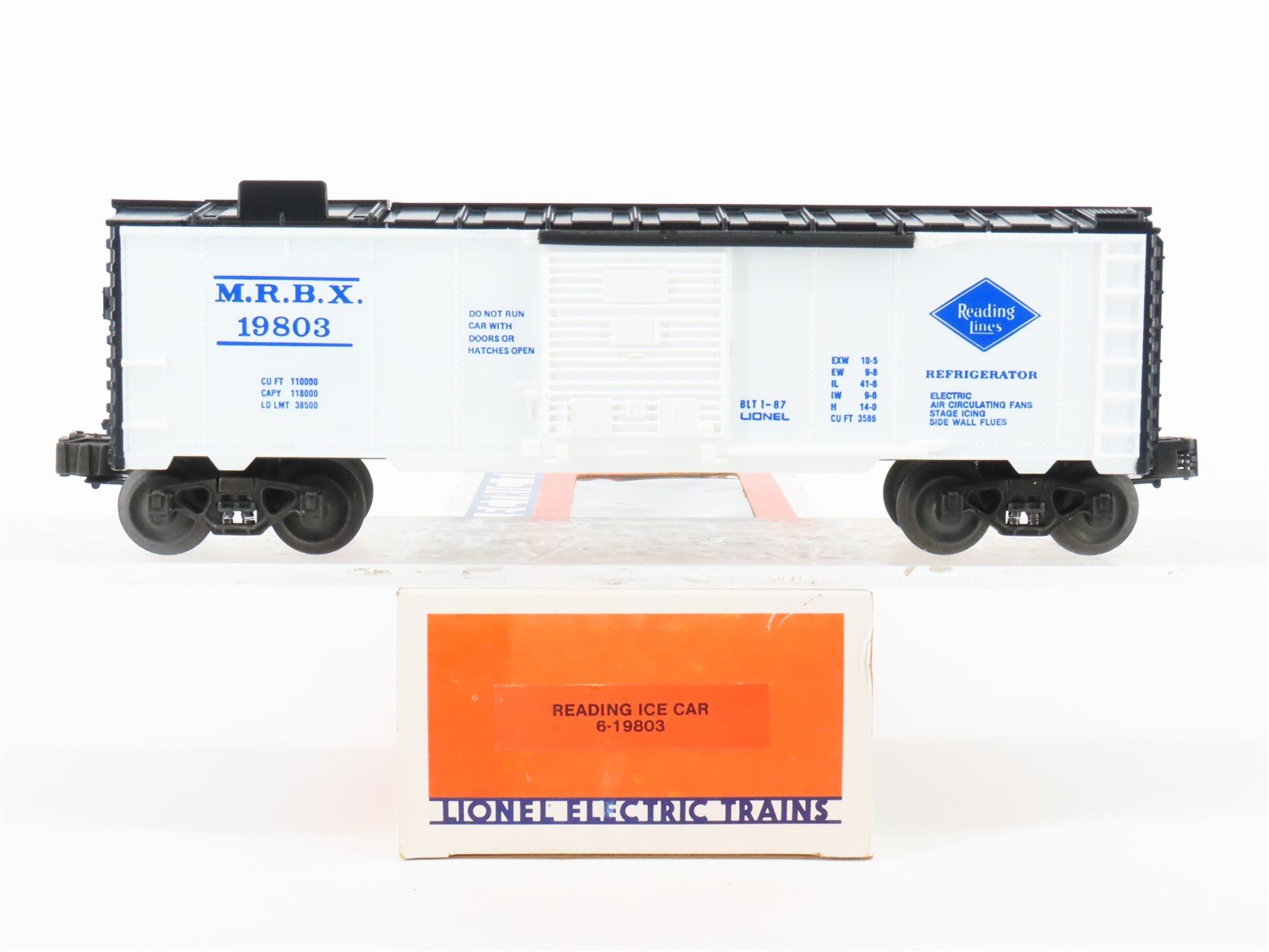 O Gauge 3-Rail Lionel 6-19803 MRBX Reading Lines Ice Car #19803