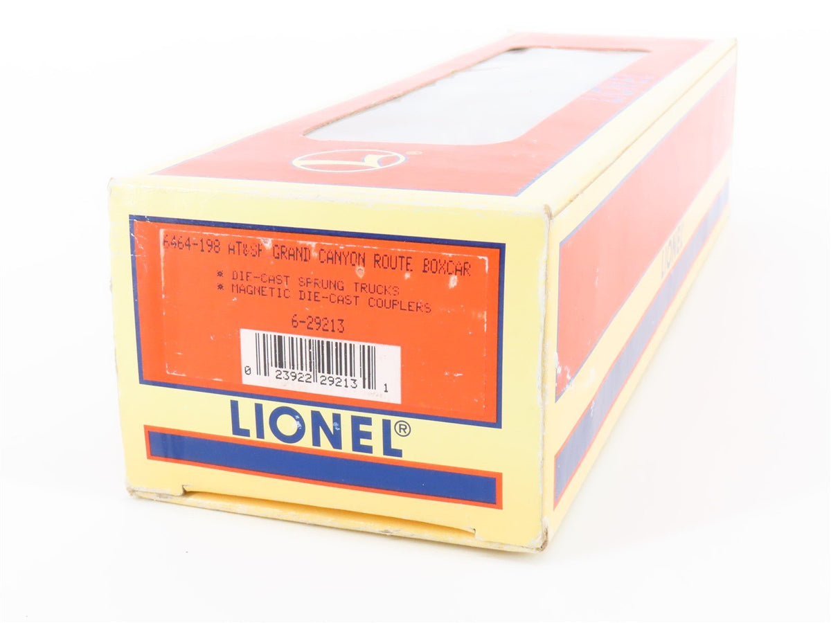 O Gauge 3-Rail Lionel 6-29213 ATSF Santa Fe Grand Canyon Route Box Car #6464-198