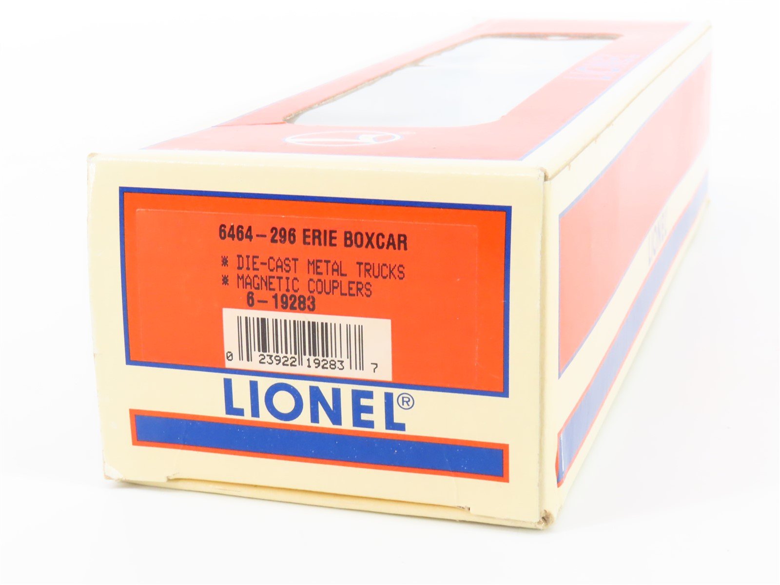 O Gauge 3-Rail Lionel 6-19283 ERIE Railroad Single Door Box Car #6464-296