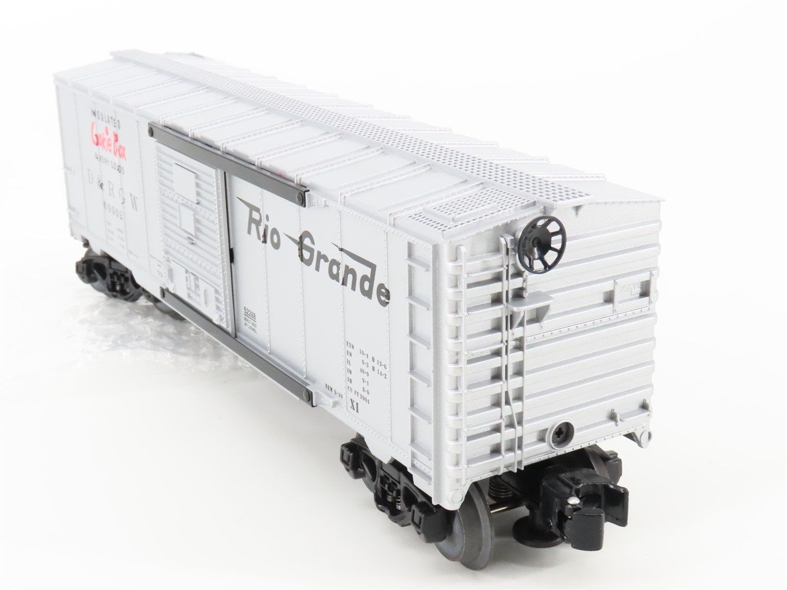 O Gauge 3-Rail Lionel 6-52288 TTOS 2003 D&RGW Rio Grande Cookie Box Car #60002