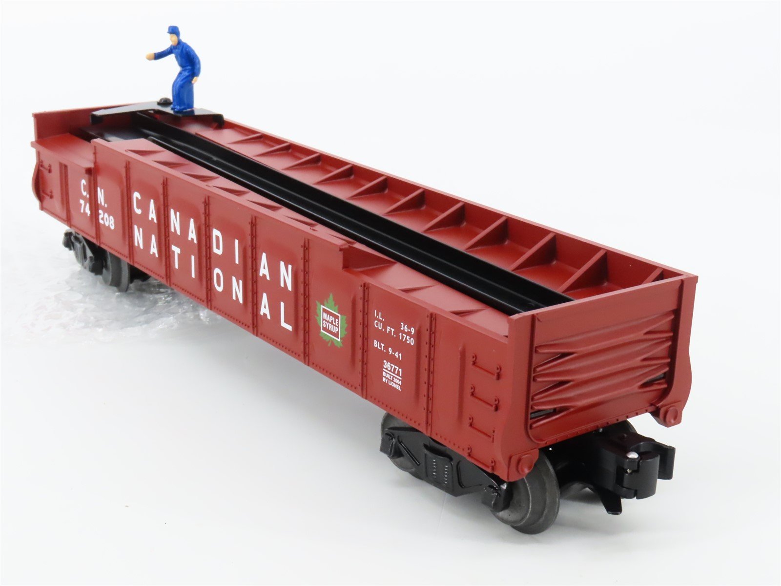 O Gauge 3-Rail Lionel 6-36771 CN Canadian National Operating Barrel Car #74208