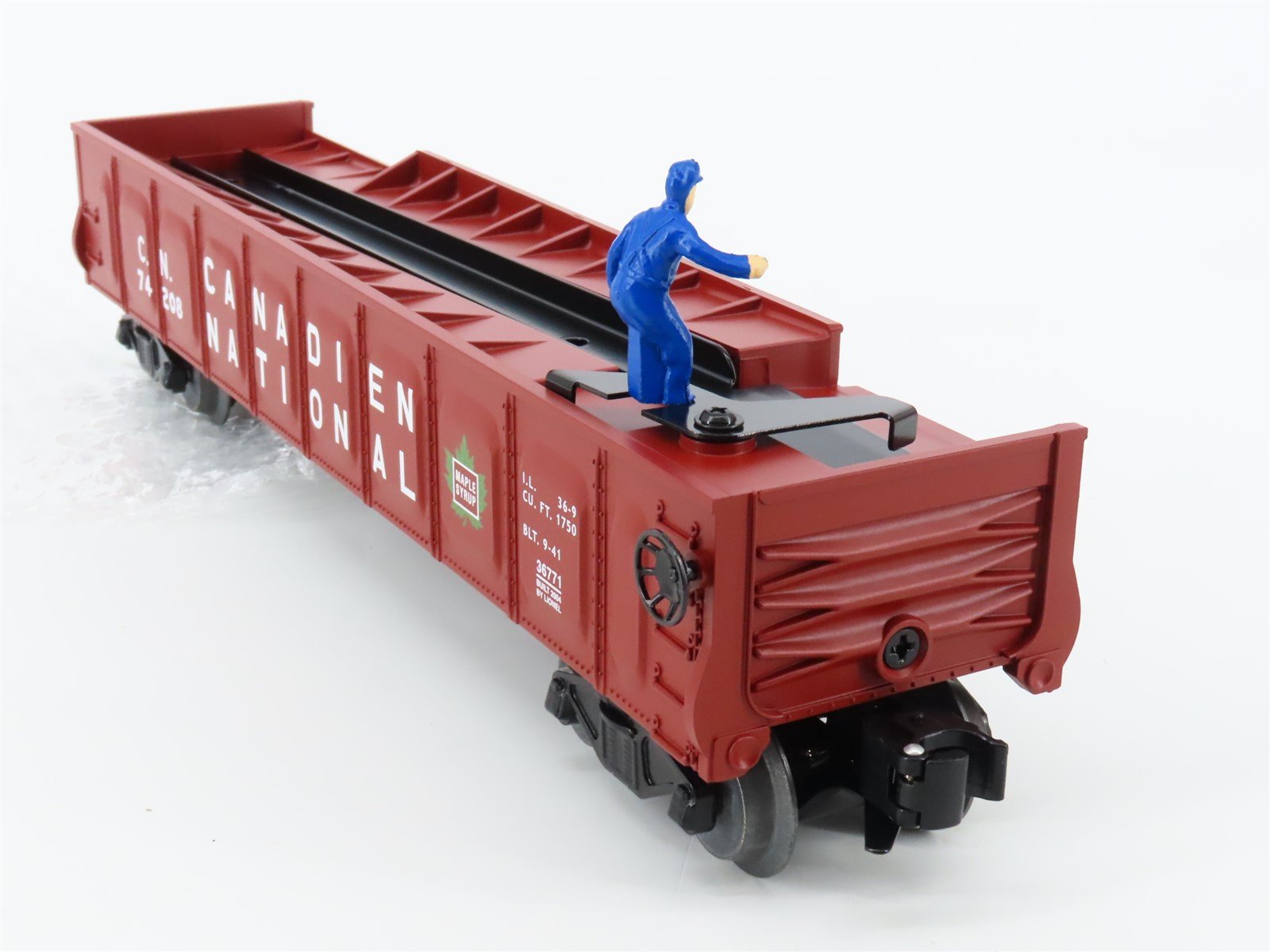 O Gauge 3-Rail Lionel 6-36771 CN Canadian National Operating Barrel Car #74208