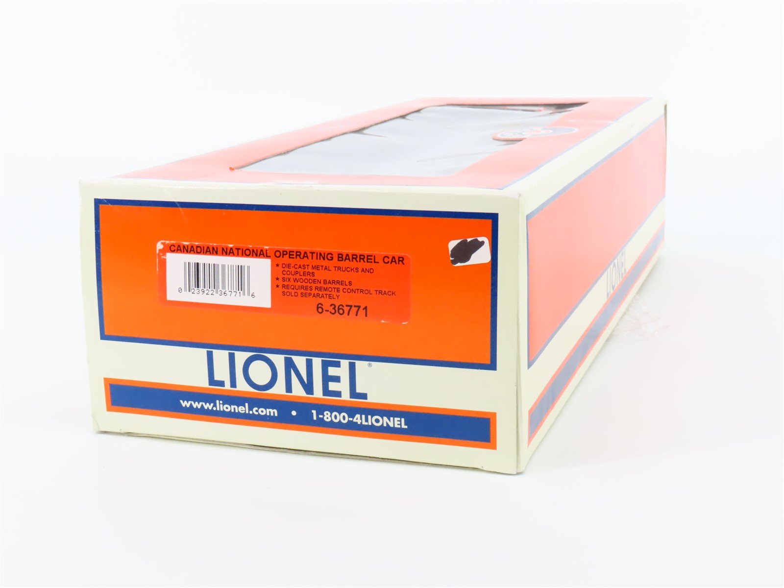 O Gauge 3-Rail Lionel 6-36771 CN Canadian National Operating Barrel Car #74208