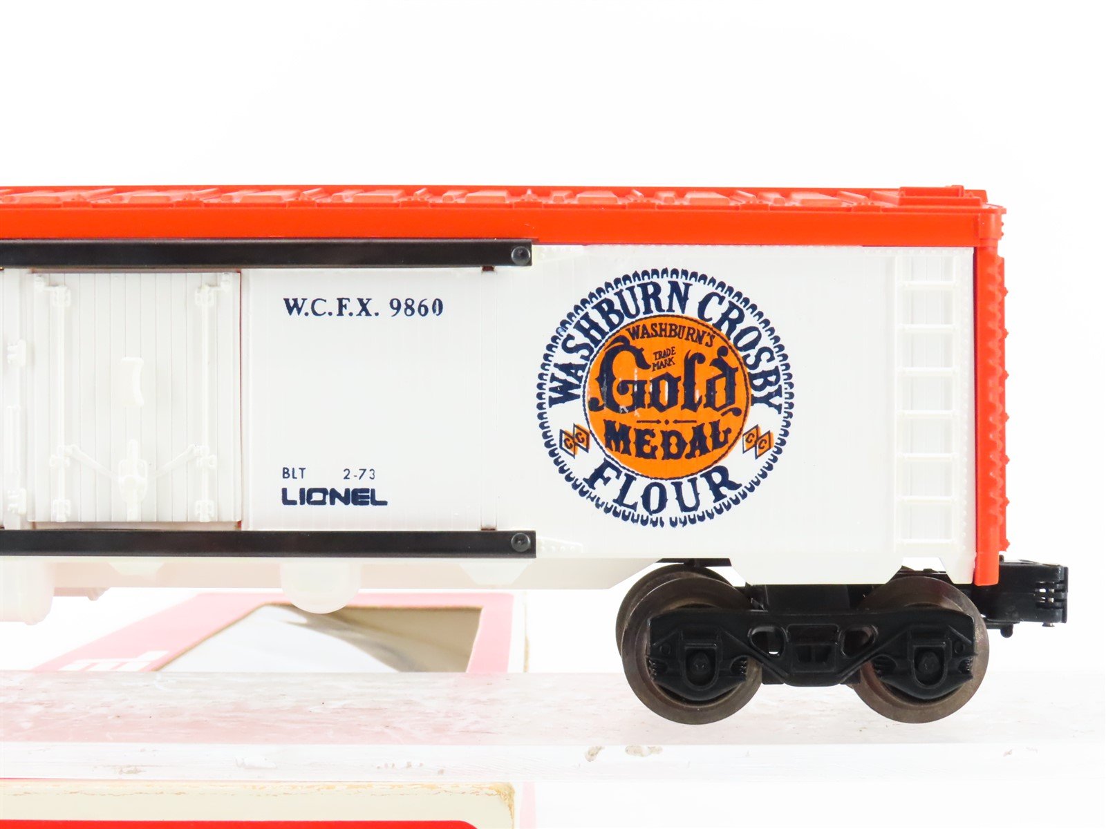O Gauge 3-Rail Lionel 6-9860 WCFX Gold Medal Billboard Reefer #9860