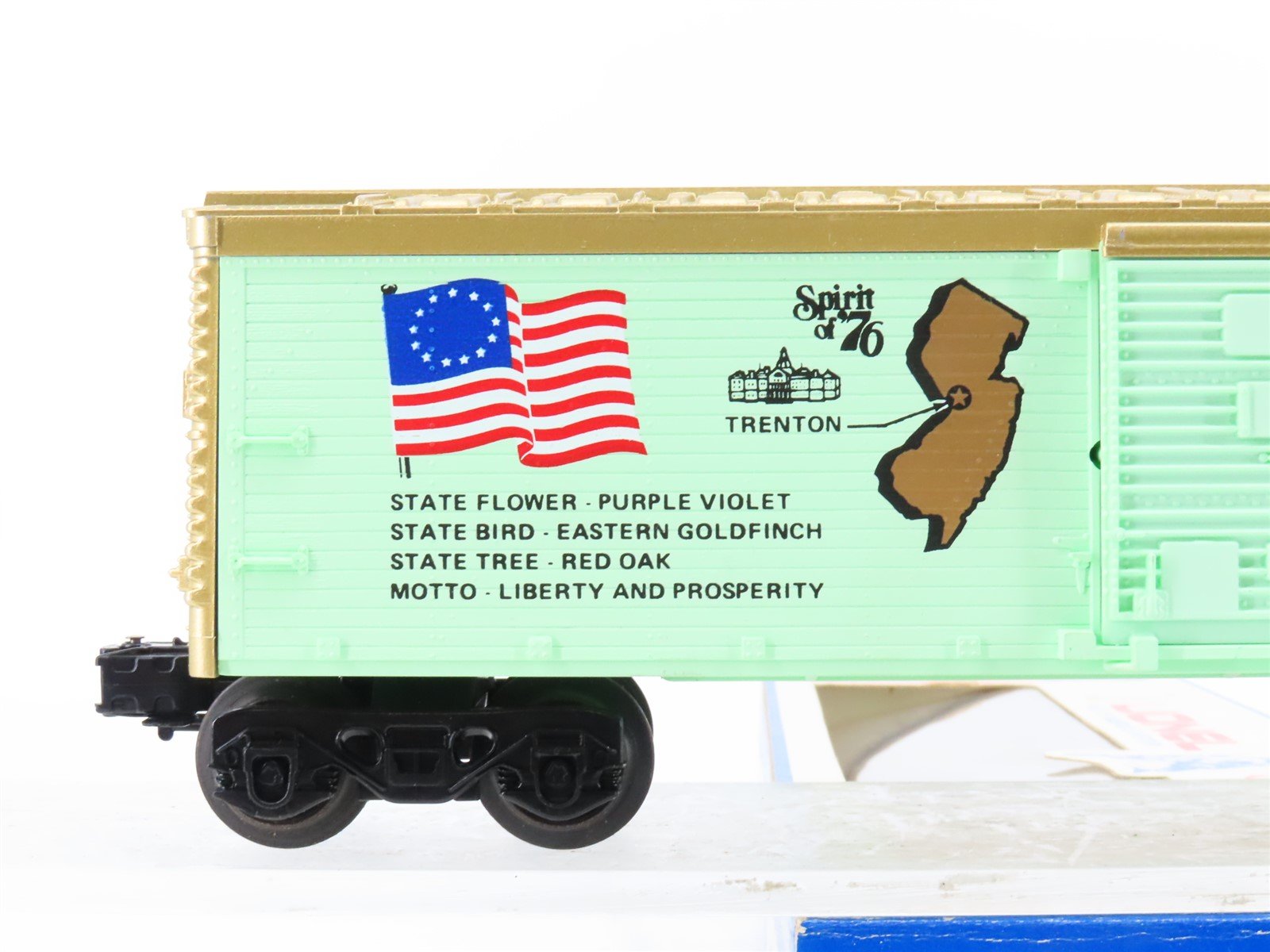 O Gauge 3-Rail Lionel 6-7603 State of New Jersey Single Door Box Car #7603