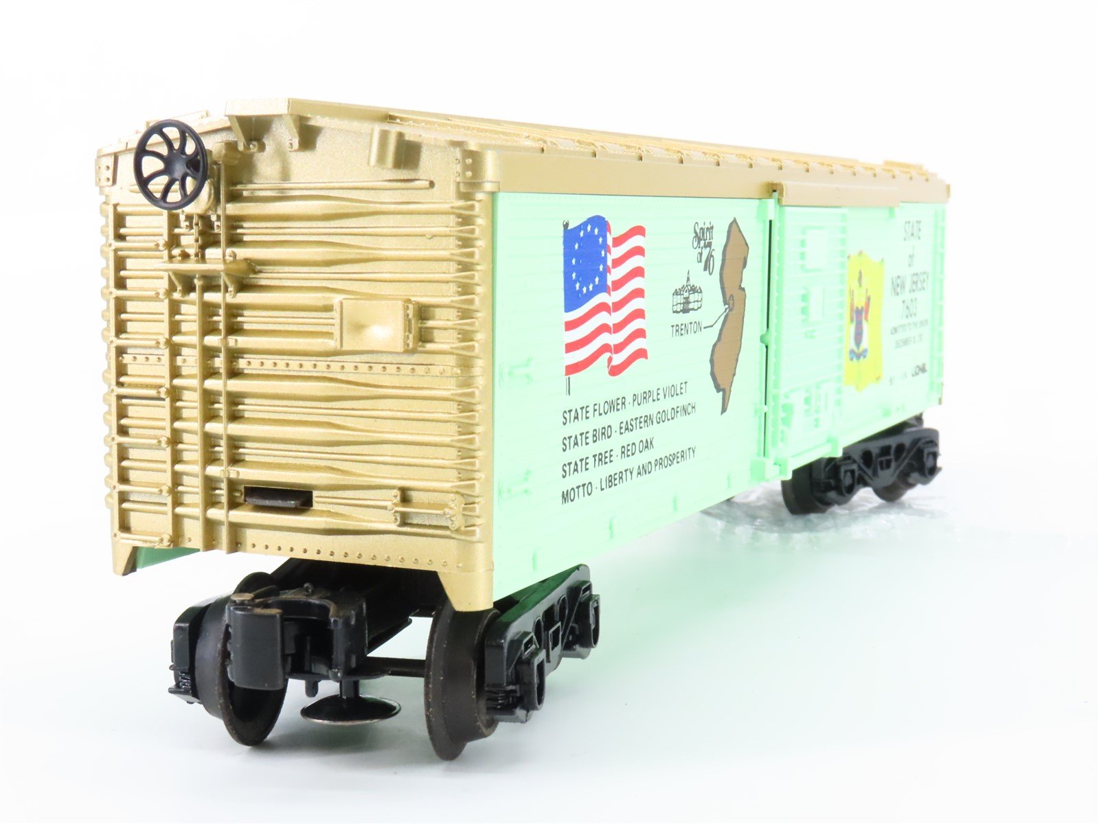 O Gauge 3-Rail Lionel 6-7603 State of New Jersey Single Door Box Car #7603