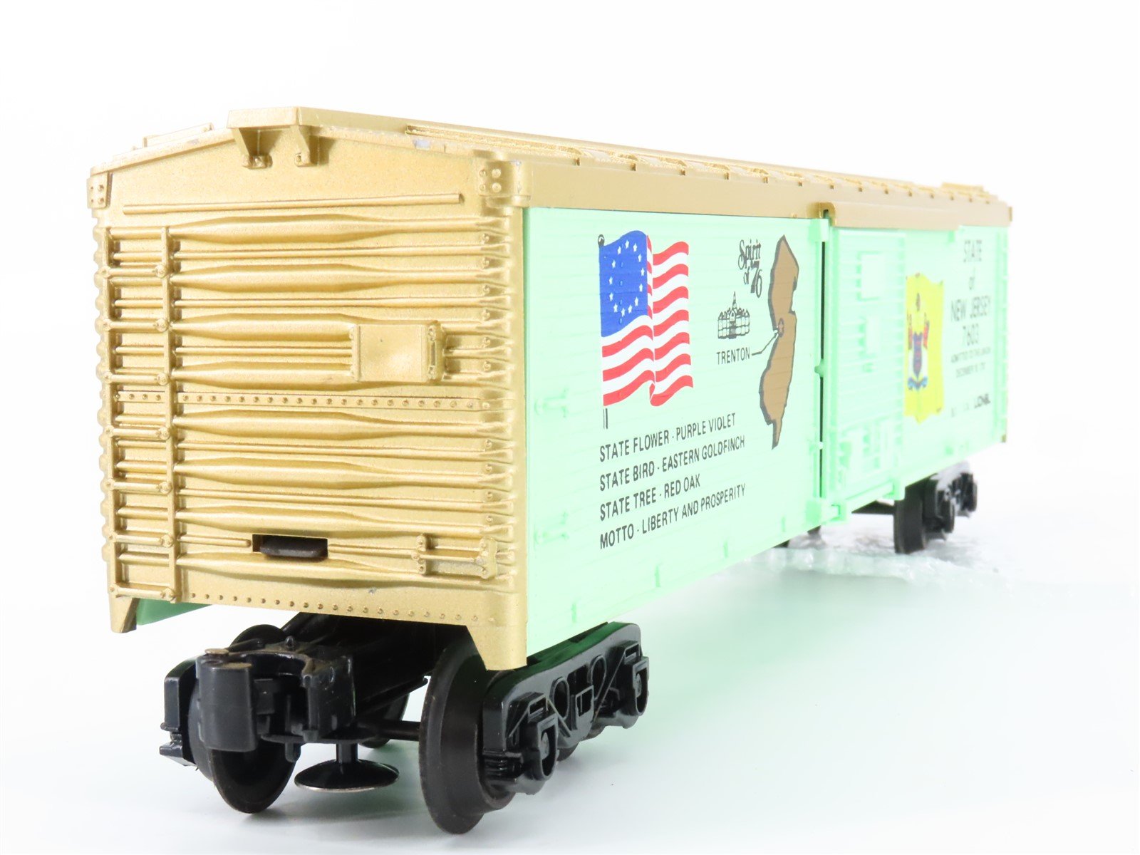 O Gauge 3-Rail Lionel 6-7603 State of New Jersey Single Door Box Car #7603