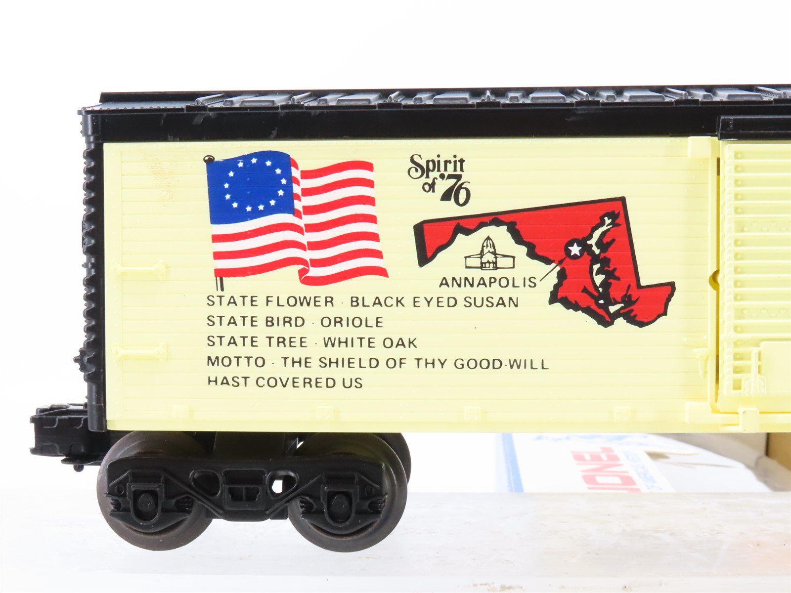 O Gauge 3-Rail Lionel 6-7607 State of Maryland Single Door Box Car #7607