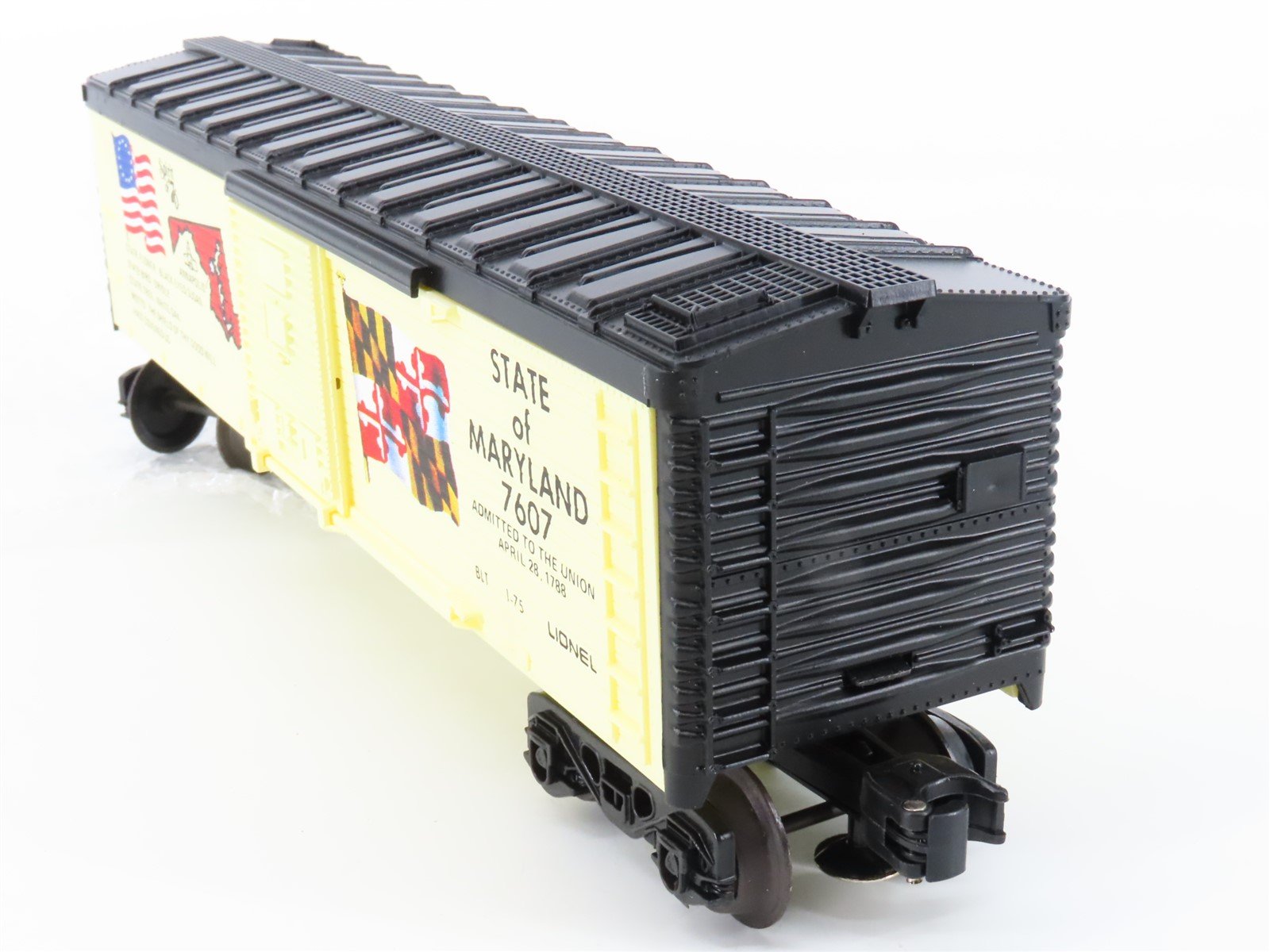 O Gauge 3-Rail Lionel 6-7607 State of Maryland Single Door Box Car #7607