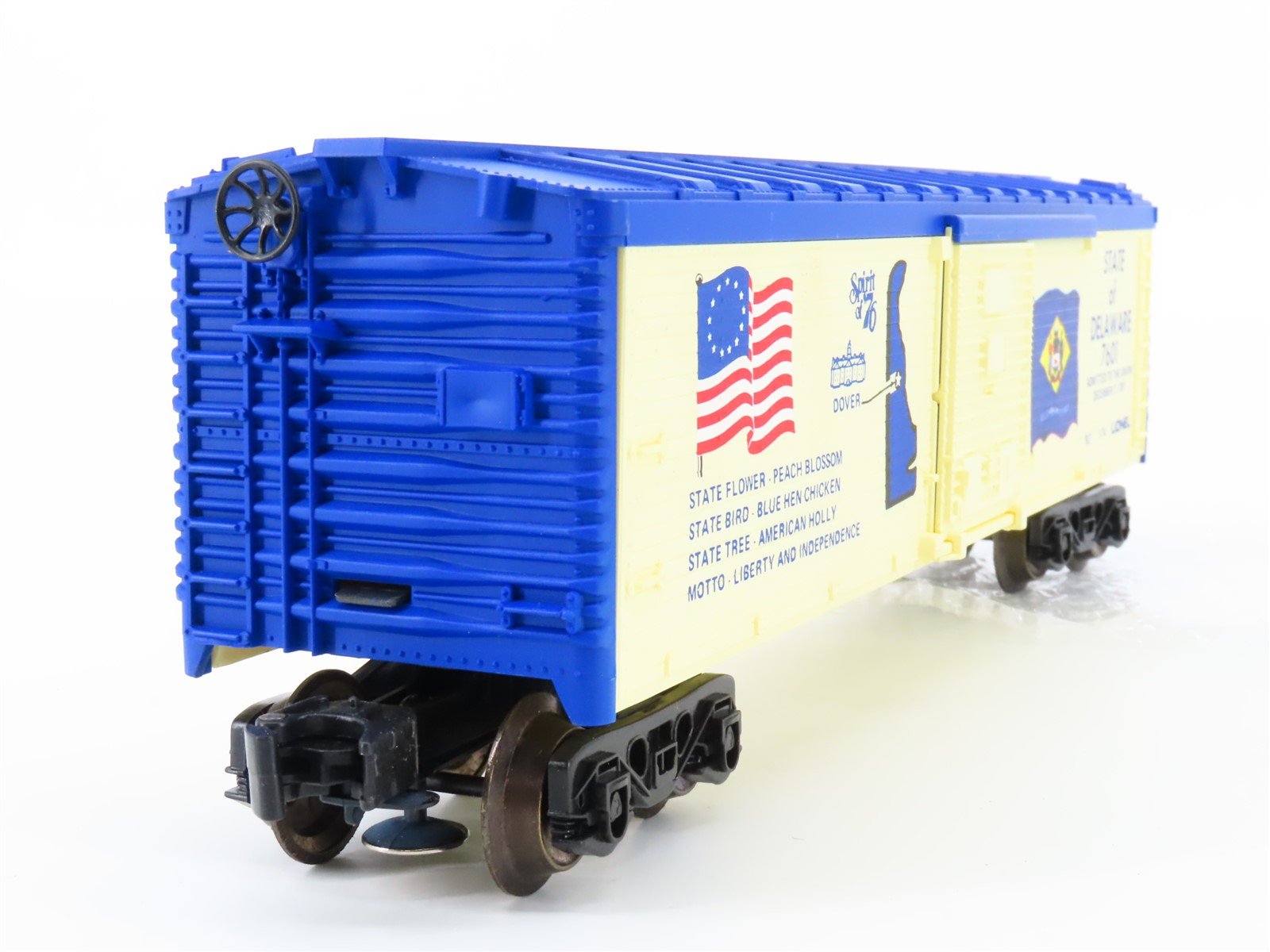 O Gauge 3-Rail Lionel 6-7601 State of Delaware Single Door Box Car #7601