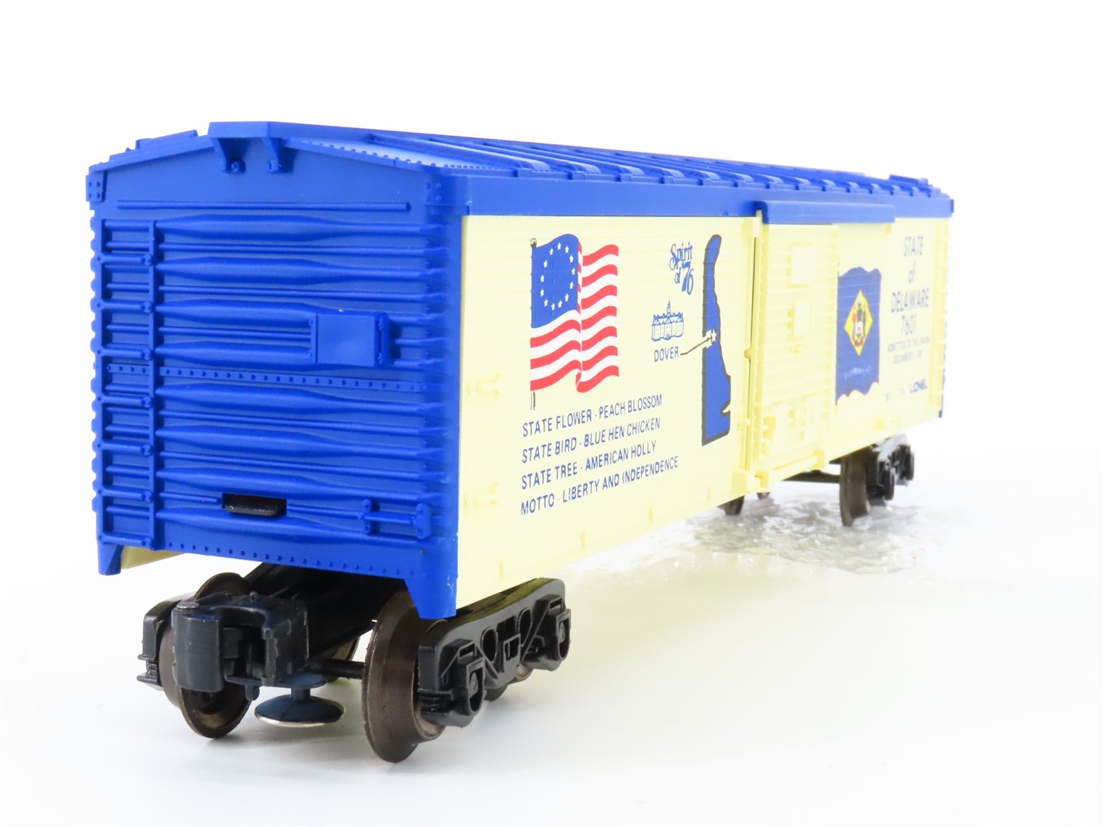 O Gauge 3-Rail Lionel 6-7601 State of Delaware Single Door Box Car #7601
