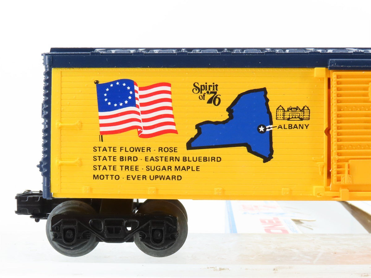 O Gauge 3-Rail Lionel 6-7611 State of New York Single Door Box Car #7611