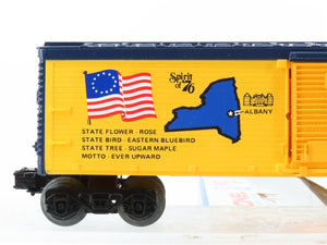 O Gauge 3-Rail Lionel 6-7611 State of New York Single Door Box Car #7611