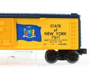 O Gauge 3-Rail Lionel 6-7611 State of New York Single Door Box Car #7611