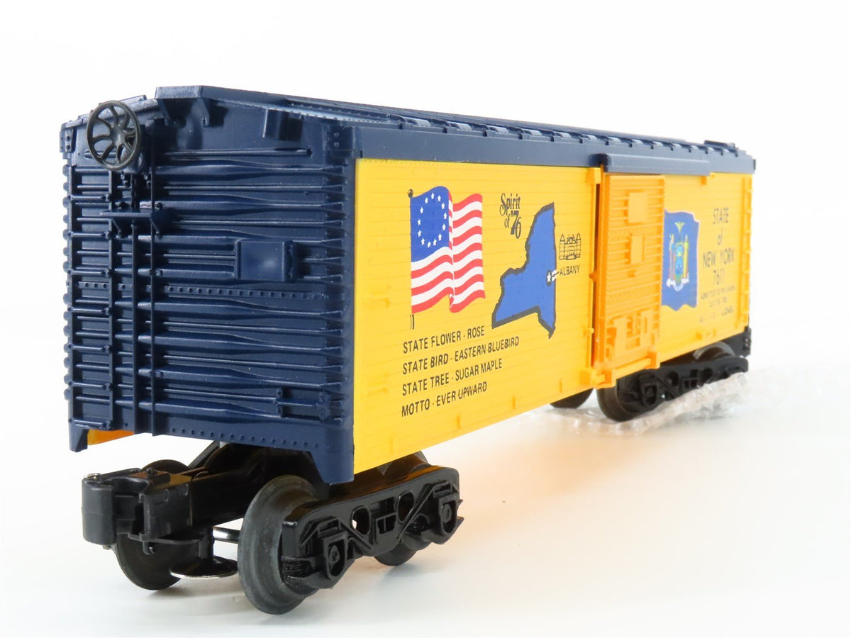 O Gauge 3-Rail Lionel 6-7611 State of New York Single Door Box Car #7611