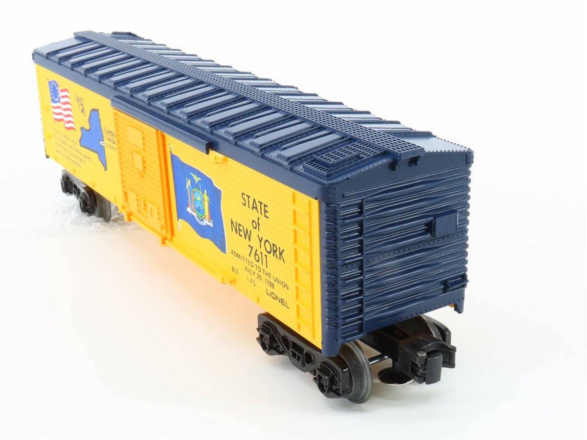 O Gauge 3-Rail Lionel 6-7611 State of New York Single Door Box Car #7611