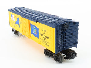 O Gauge 3-Rail Lionel 6-7611 State of New York Single Door Box Car #7611