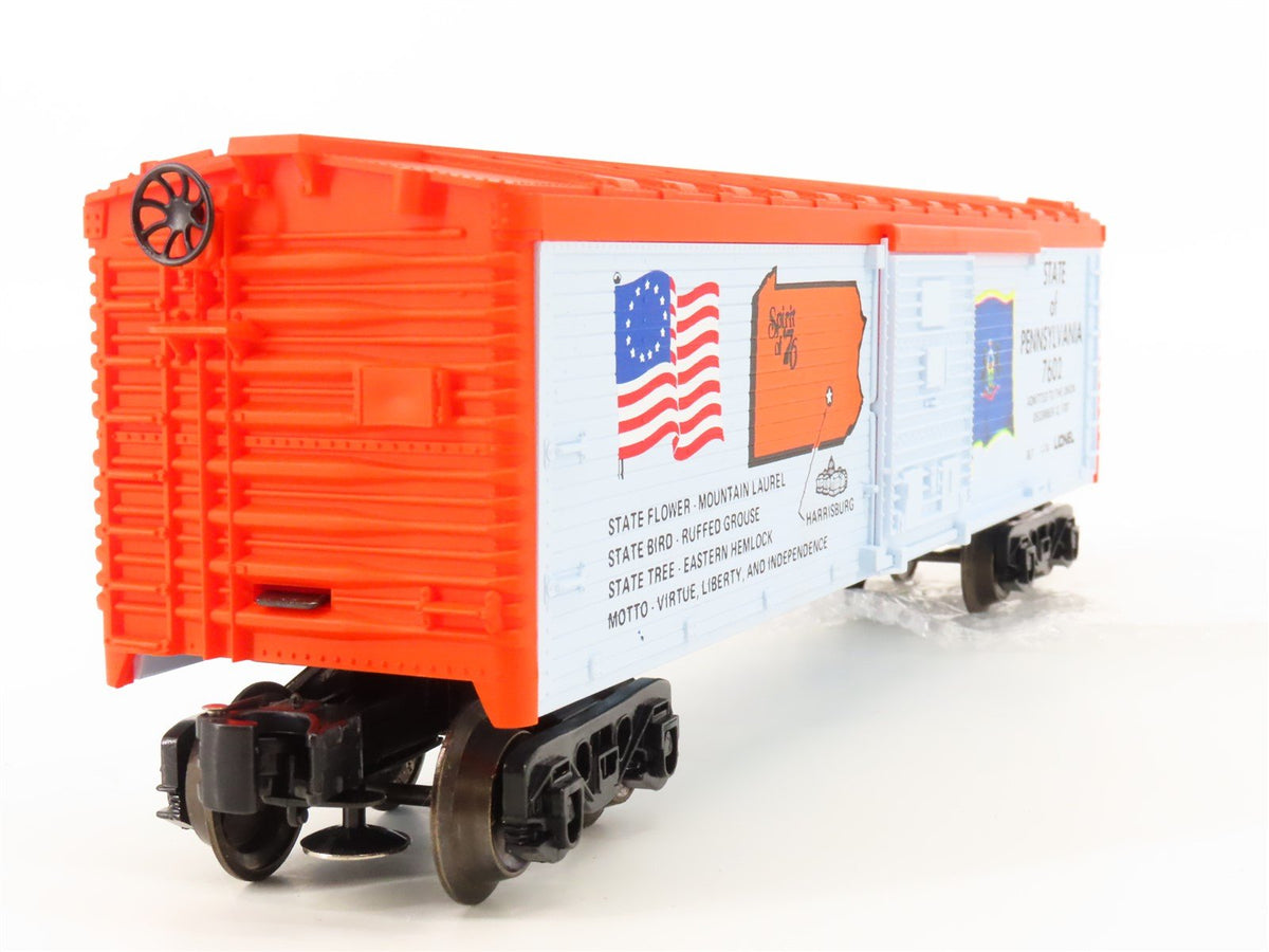 O Gauge 3-Rail Lionel 6-7602 State of Pennsylvania Single Door Box Car #7602