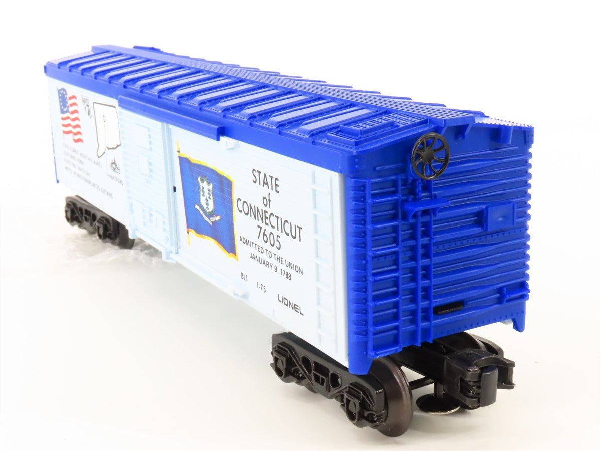 O Gauge 3-Rail Lionel 6-7605 State of Connecticut Single Door Box Car #7605
