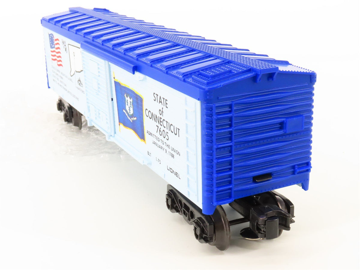 O Gauge 3-Rail Lionel 6-7605 State of Connecticut Single Door Box Car #7605