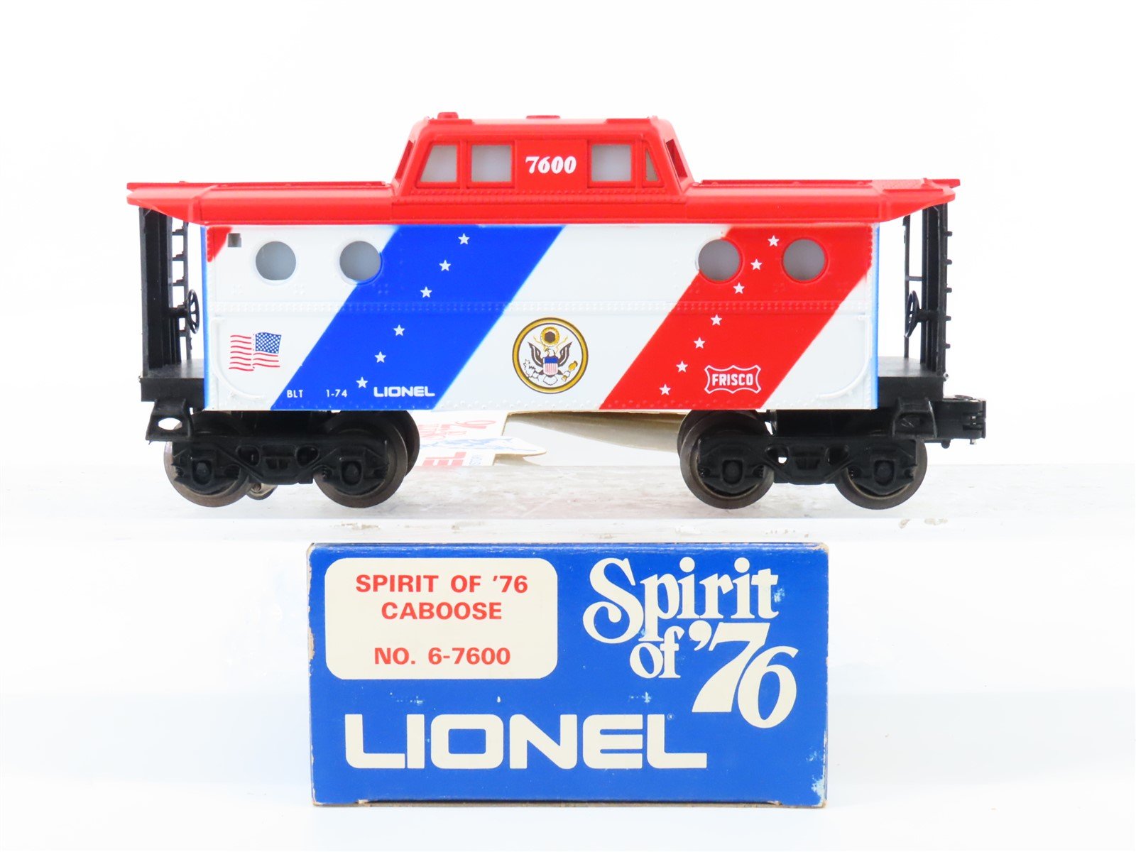 O Gauge 3-Rail Lionel 6-7600 Spirit of '76 Frisco Caboose #7600