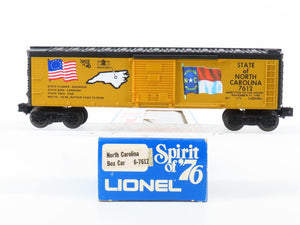 O Gauge 3-Rail Lionel 6-7612 State of North Carolina Single Door Box Car #7612