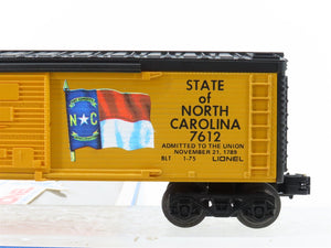 O Gauge 3-Rail Lionel 6-7612 State of North Carolina Single Door Box Car #7612