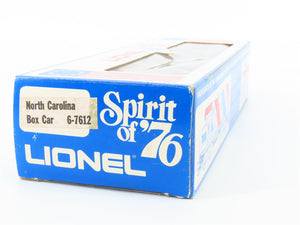 O Gauge 3-Rail Lionel 6-7612 State of North Carolina Single Door Box Car #7612