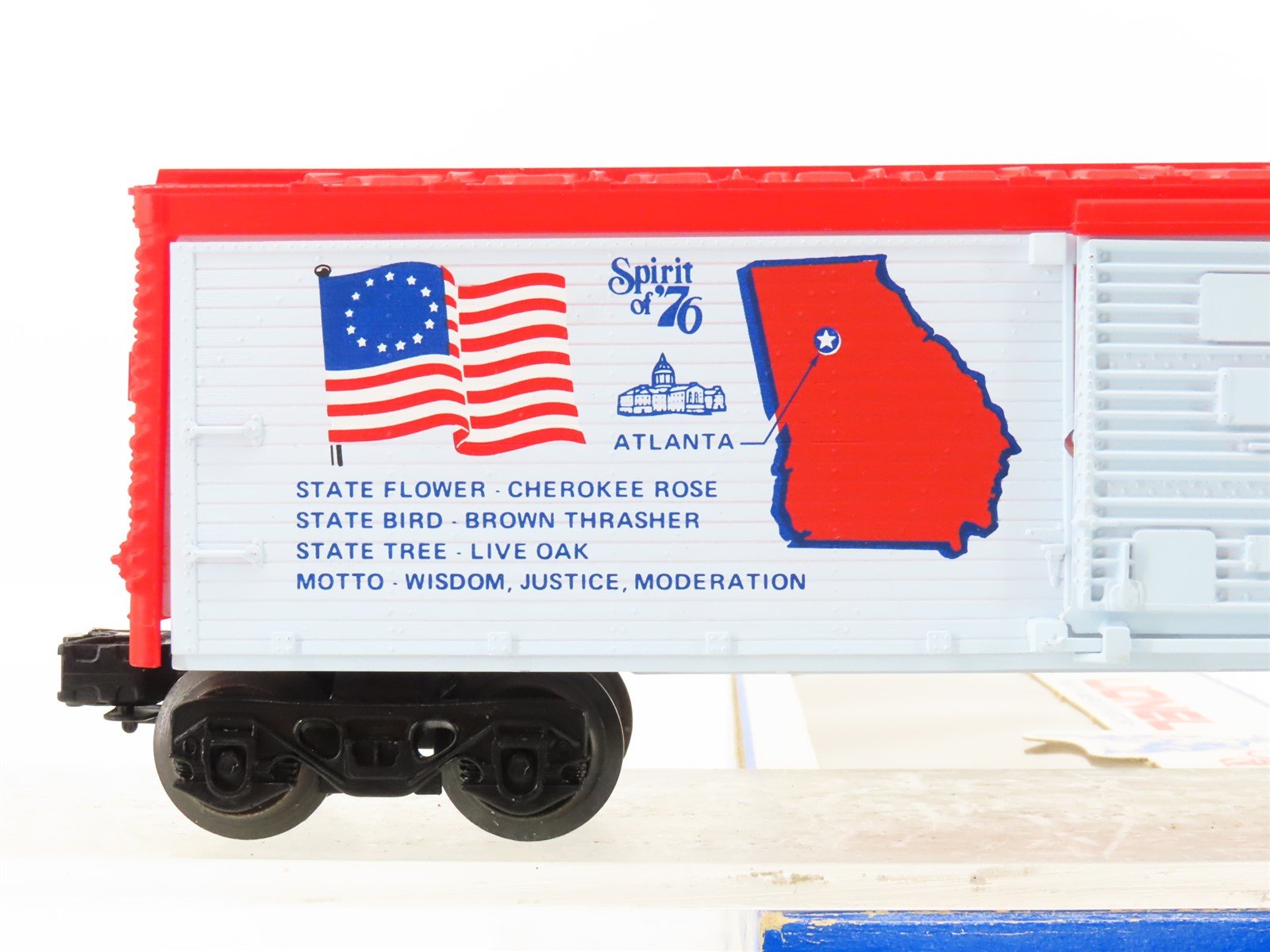 O Gauge 3-Rail Lionel 6-7604 State of Georgia Single Door Box Car #7604