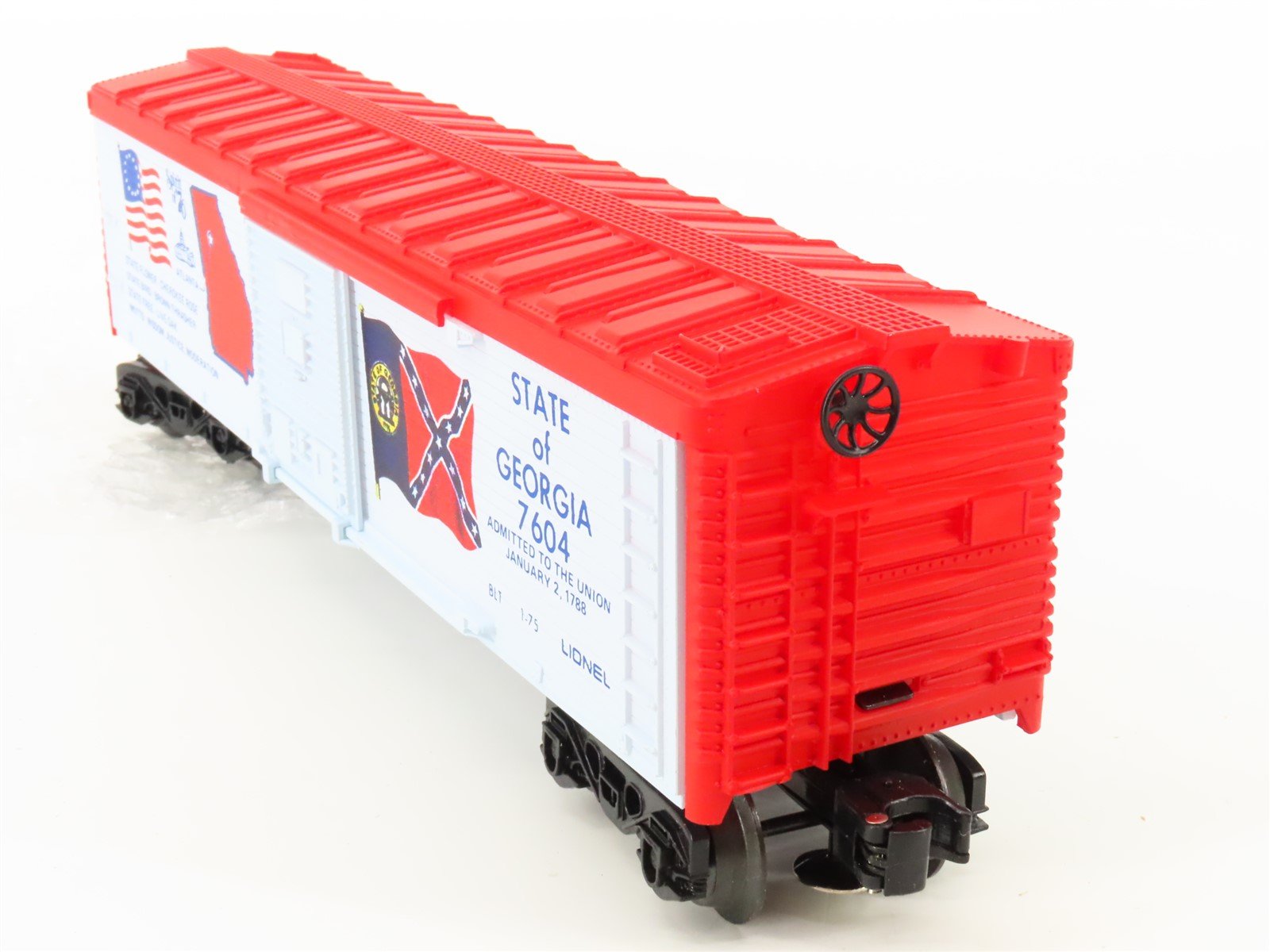 O Gauge 3-Rail Lionel 6-7604 State of Georgia Single Door Box Car #7604